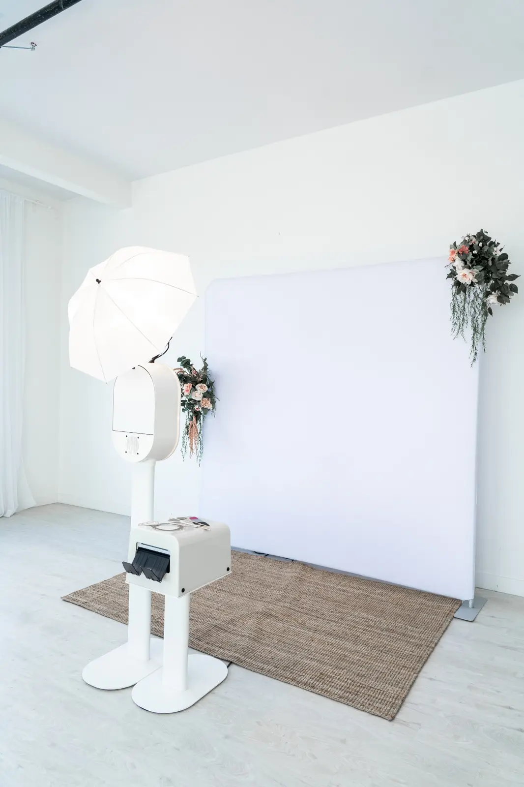 Fiesta Booth arranged with a clean neutral backdrop